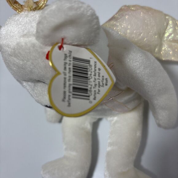 Ty Beanie Baby Halo Bear 1998 *RARE RETIRED* with Brown Nose - Picture 3 of 10